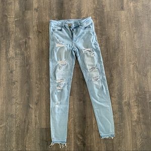 American Eagle Hi-Rise Distressed X-Long Jegging